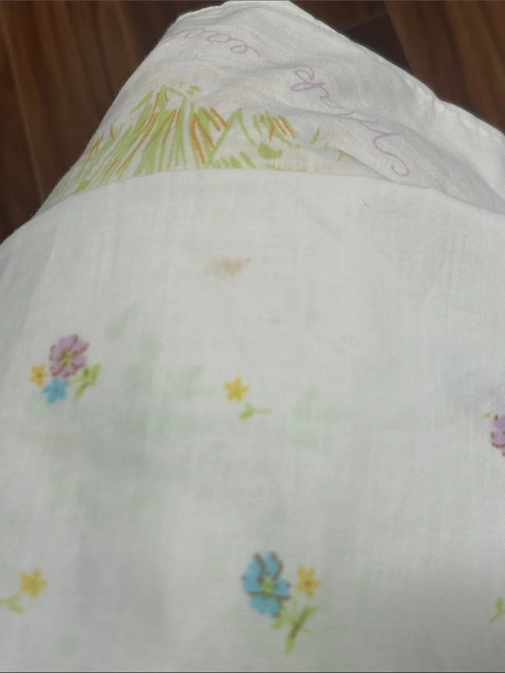 Vintage Holly Hobbie twin size sheet set